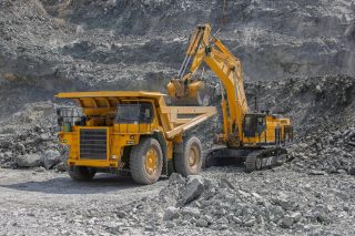 Excavator and Haul Truck